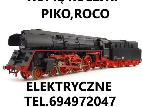Kupię kolejki elektryczne lokomotywy,wagony Piko,Roco