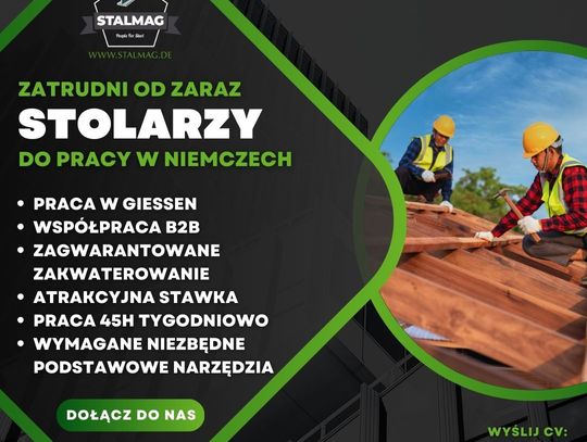 STOLARZ Praca w Niemczech