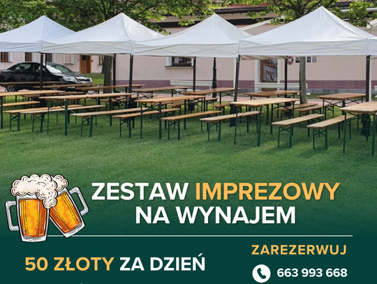 Wynajmij Solidny Zestaw Ogrodowy Idealny na każdą okazję Zestawy Piknikowe Imprezowe