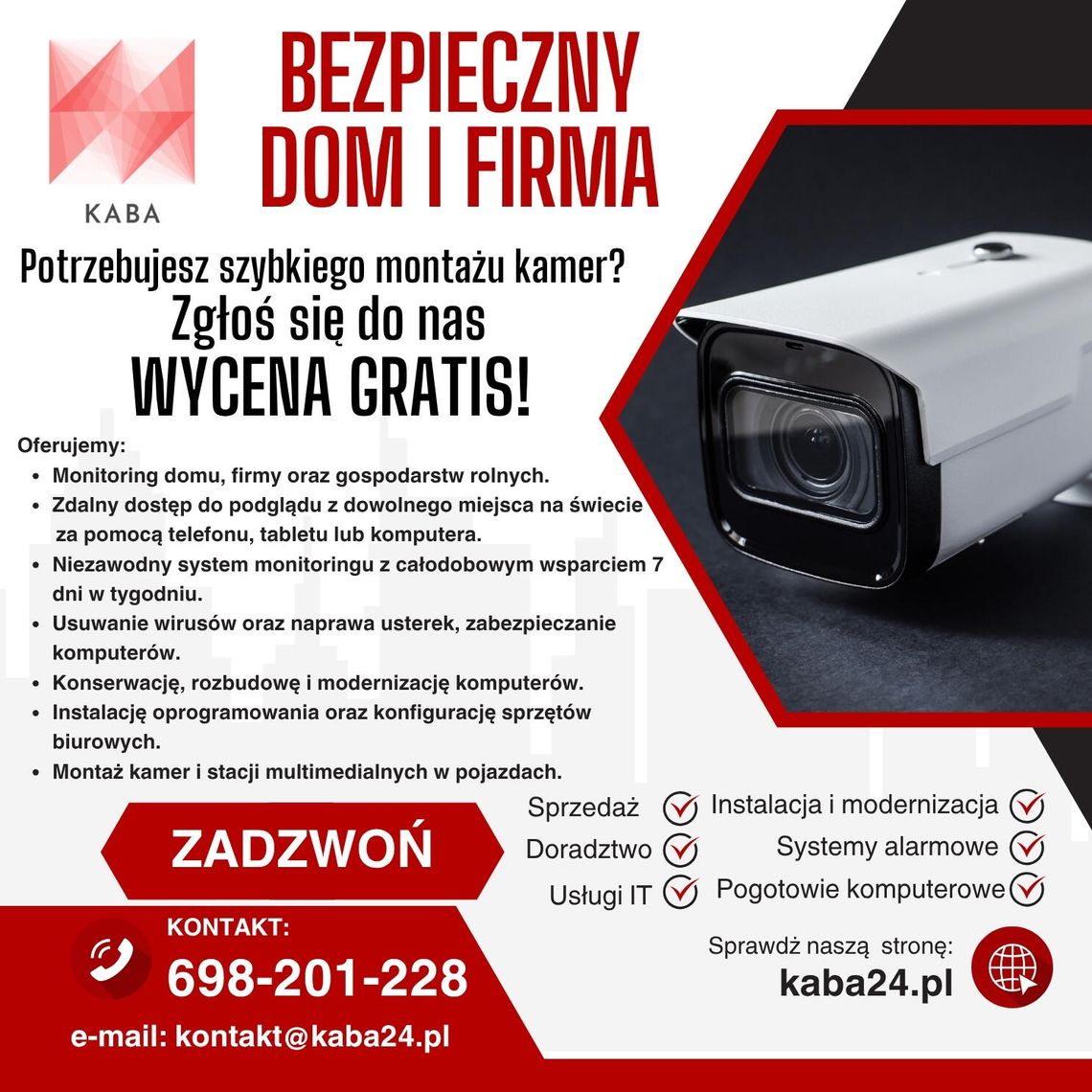 Instalacje kamer, alarmów i sieci – pewność, bezpieczeństwo, nowoczesne rozwiązania Instalacje kamer, alarmów i sieci – pewność, bezpieczeństwo, nowoczesne rozwiązania
