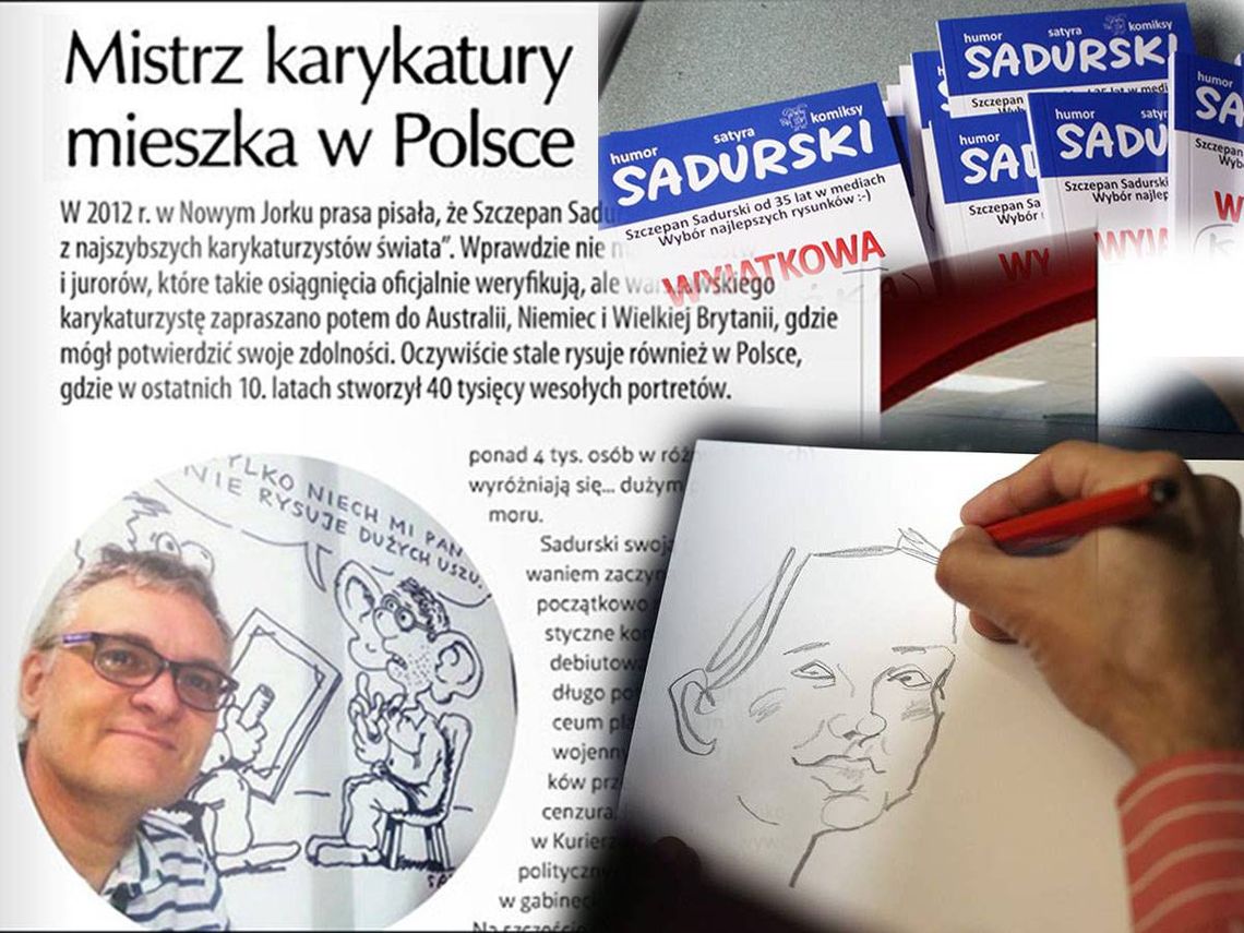 Najszybszy karykaturzysta świata na twojej imprezie. Cała Polska