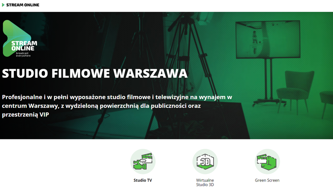 Studio StreamOnline - studio filmowe Warszawa