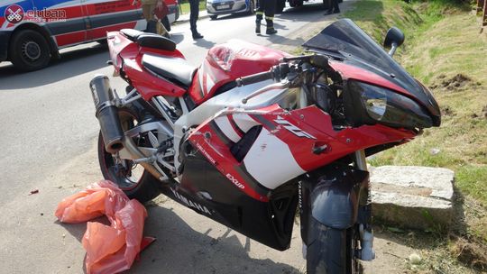 Koszmarny wypadek motocyklisty ze Zgorzelca. Mężczyzna nadział się na bramę