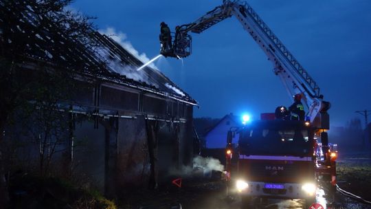 Potężny pożar w Siekierczynie