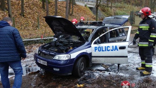 Spłonął policyjny radiowóz