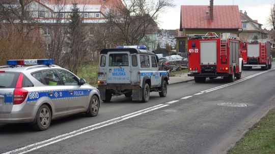 Skosił przystanek autobusowy