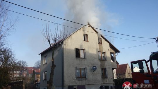 Pożar budynku mieszkalnego na Starolubańskiej