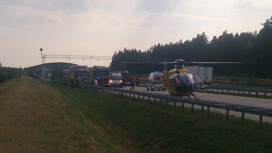 Autostrada w kierunku Wrocławia zablokowana