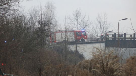 Uszkodzony gazociąg w Olszynie