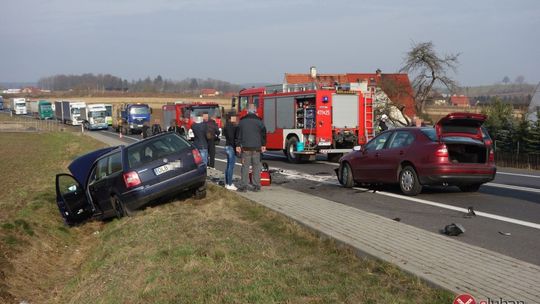 Czołowe zderzenie w Pisarzowicach