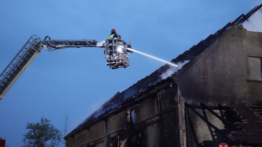 Potężny pożar w Siekierczynie