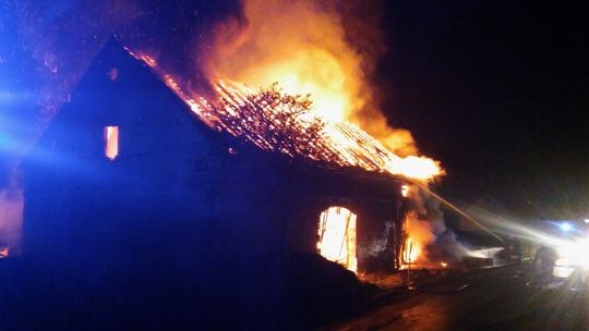 Potężny pożar w Siekierczynie