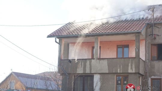 Pożar budynku mieszkalnego na Starolubańskiej