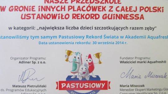 Lubańskie przedszkolaki pobiły rekord Guinnessa