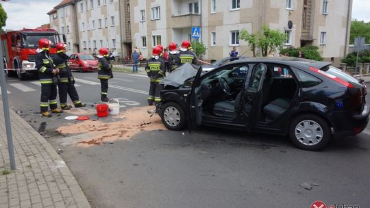 Kolizja na Osiedlu Piastów