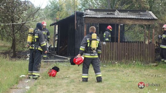 Pożar i wybuch butli z gazem