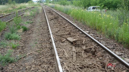 Wykolejenie na linii kolejowej Lubań - Węgliniec