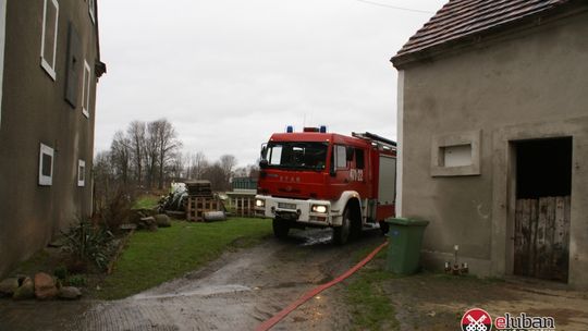 Pożar budynku mieszkalnego w Henrykowie