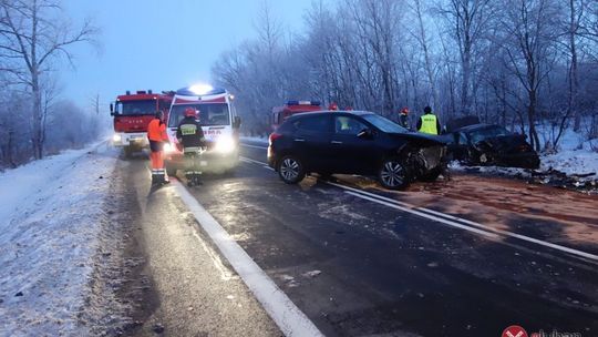 Czołowe zderzenie na K30