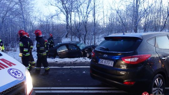 Czołowe zderzenie na K30