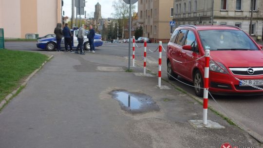 Potrącenie rowerzystki na Kopernika