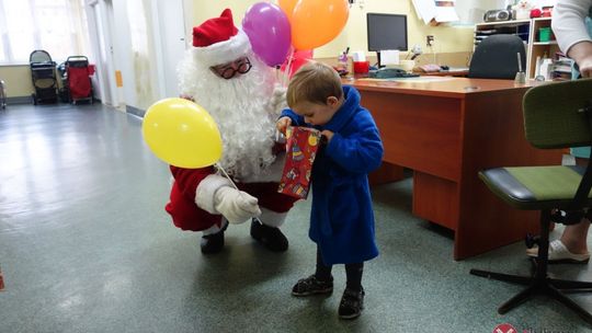 Mikołaj w lubańskim szpitalu