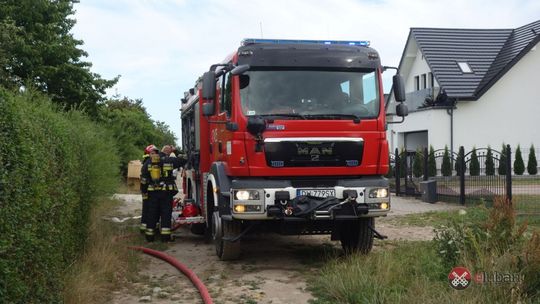 Pożar i wybuch butli z gazem