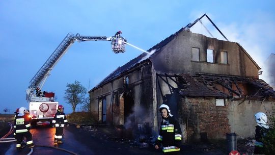 Potężny pożar w Siekierczynie