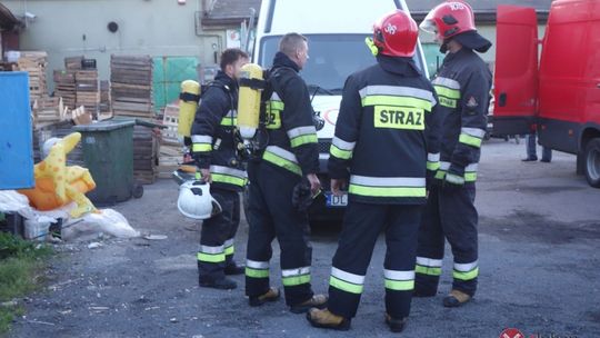 Pożar warsztatu przy ul. Rybackiej