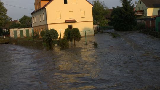 Oberwanie chmury nad Olszyną