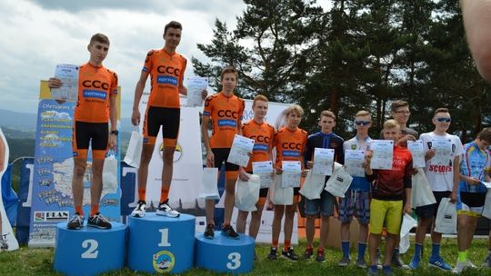 Adrian Górski na podium