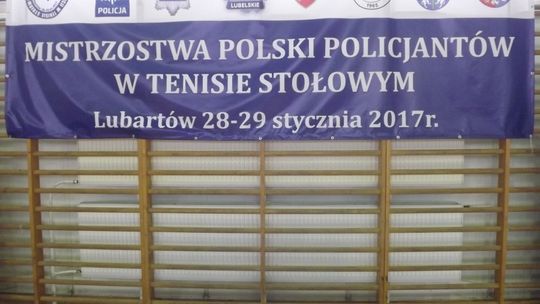 Wicemistrz Polski policjantów w tenisie stołowym