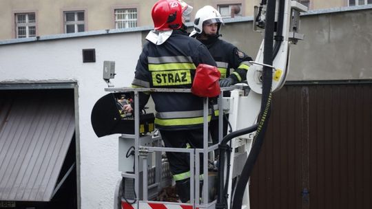 Płonące sadze w kominie