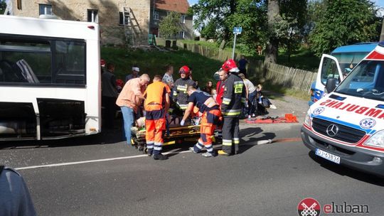 Wypadek autobusu w Zarębie