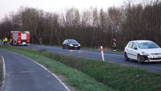 Potrącenie wędkarza