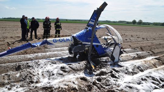 Helikopter rozbił się pod Bolesławcem