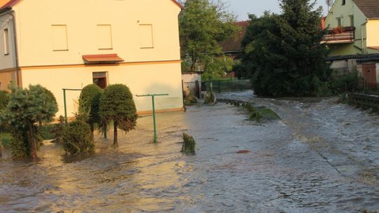 Oberwanie chmury nad Olszyną