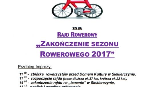 &quot;Zakończenie sezonu rowerowego 2017&quot;