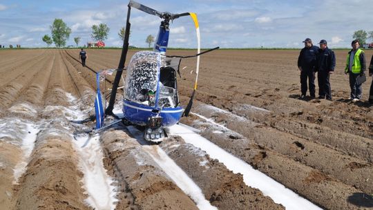 Helikopter rozbił się pod Bolesławcem