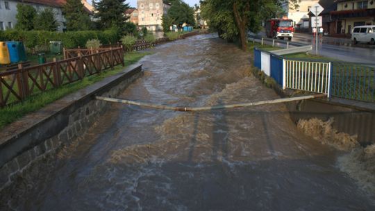 Oberwanie chmury nad Olszyną