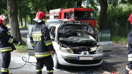 Pożar auta na ul. Działkowej