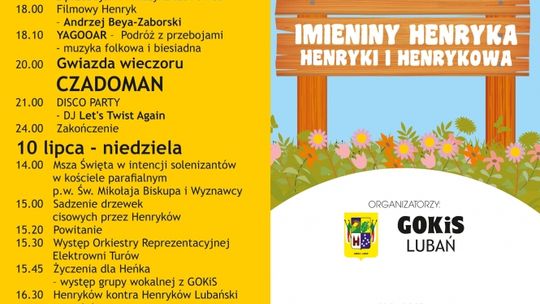 Przed nami XI Ogólnopolskie Imieniny Henryka