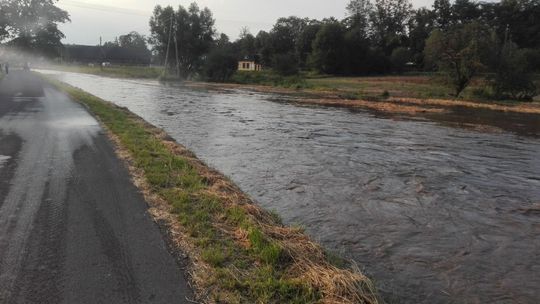 Oberwanie chmury nad Olszyną