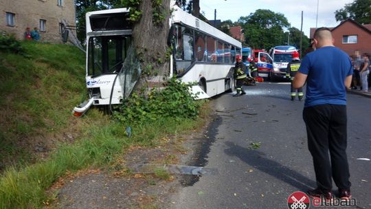 Wypadek autobusu w Zarębie