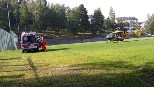 Po chłopca przyleciał śmigłowiec LPR