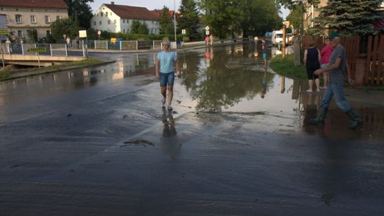 Oberwanie chmury nad Olszyną