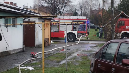 Pożar w lokalu socjalnym