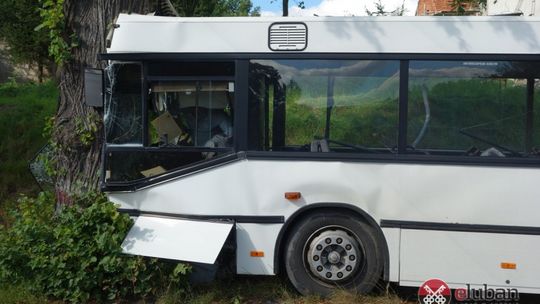 Wypadek autobusu w Zarębie