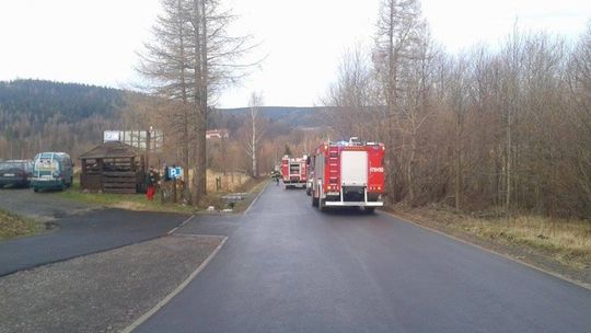 Autobus z 54 pasażerami wypadł z drogi