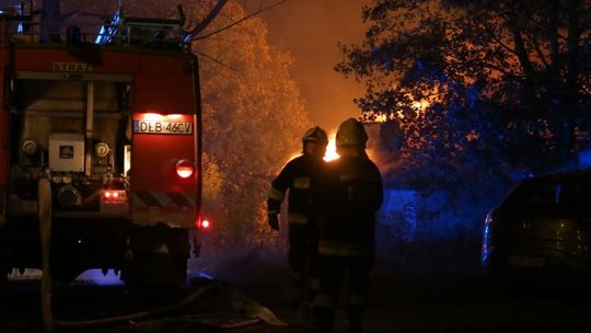 Płonie basen na Kamiennej Górze